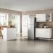 Armário de Cozinha Compacta Modulada com Mesa/Bancada Multimóveis MP2255 Branco