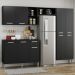 Armário de Cozinha Compacta Pequim Up Multimóveis V2999 Preto