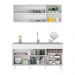 Armário de Cozinha Compacta Veneza Multimóveis MP2079.891 Branco