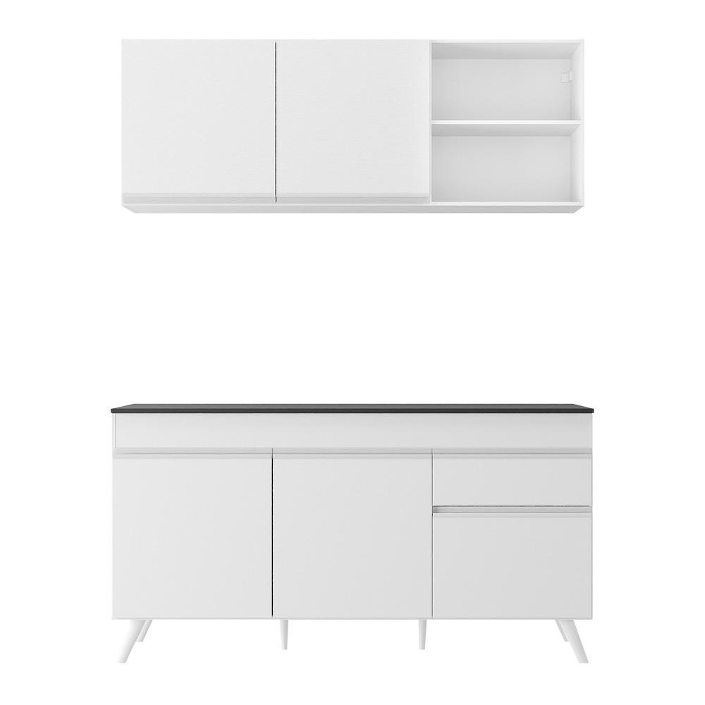 Armário de Cozinha Compacta Veneza Multimóveis MP2079.891 Branco