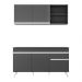 Armário de Cozinha Compacta Veneza Multimóveis MP2079.898 Preto
