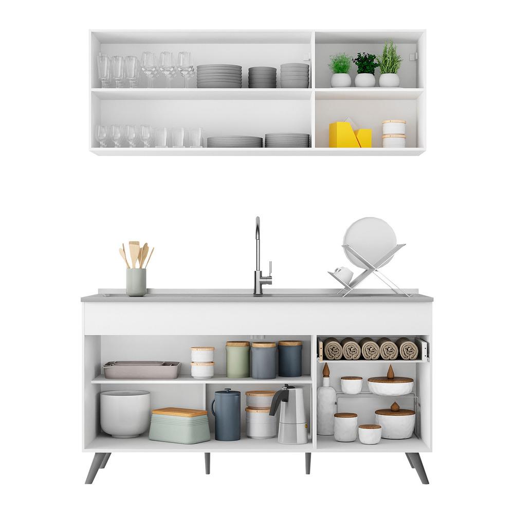 Armário de Cozinha Compacta Veneza Multimóveis MP2079.964 Branco