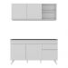 Armário de Cozinha Compacta Veneza Multimóveis MP2142.891 Branco