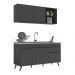 Armário de Cozinha Compacta Veneza Multimóveis MP2142.895 Preto