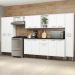 Armário de Cozinha Compacta Xangai Blues Multimóveis Branco