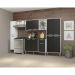 Armário de Cozinha Compacta Xangai Classic Multimóveis Branco/Preto