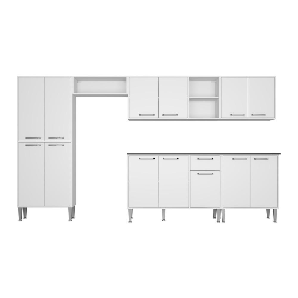 Armário de Cozinha Compacta Xangai Jazz Multimóveis Branco