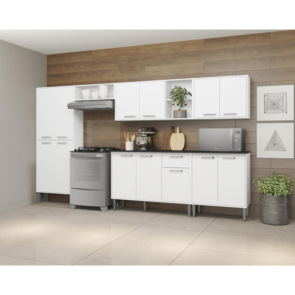 Armário de Cozinha Compacta Xangai Jazz Multimóveis Branco