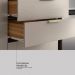Armário de Cozinha Compacta com Balcão 250cm 4 Pçs Multimóveis CR20467 Amêndola/Nude Prime TX