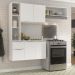 Armário de Cozinha Compacta com Balcão Sofia Multimóveis V2001 - Branco
