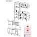 Armário de Cozinha Compacta com Balcão para Pia Siena Multimóveis MP2217 Branco/Lacca Fumê