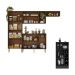 Armário de Cozinha Compacta com Bancada Americana Pequim Multimóveis MP2204 Carvalho Avelã/Preto