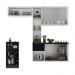 Armário de Cozinha Compacta com Bancada Americana Sofia Multimóveis MP2196 Branco/Preto
