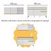 Armário de Cozinha Compacta com Bancada Americana Veneza Multimóveis MP2200 Branco/Dourado