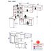 Armário de Cozinha Compacta com Mesa Dobrável Sofia Multimóveis V2007 Branco/Preto