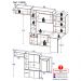 Armário de Cozinha Compacta com Mesa Dobrável Sofia Multimóveis V2009 Branco/Preto