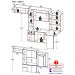 Armário de Cozinha Compacta com Mesa Dobrável Sofia Multimóveis V2010 Branco/Preto