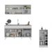 Armário de Cozinha Compacta com Mesa Gourmet Veneza Multimóveis MP2201 Branco
