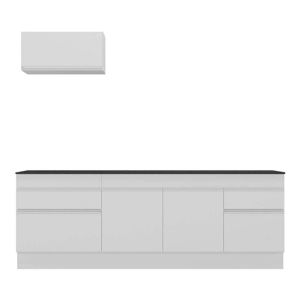Armário de Cozinha Compacta com Rodapé Veneza Multimóveis MP2109.891 Branco