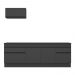 Armário de Cozinha Compacta com Rodapé Veneza Multimóveis MP2109.895 Preto