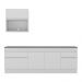 Armário de Cozinha Compacta com Rodapé Veneza Multimóveis MP2110.891 Branco