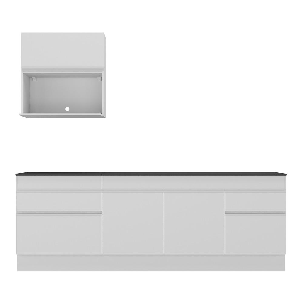 Armário de Cozinha Compacta com Rodapé Veneza Multimóveis MP2110.891 Branco