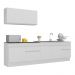 Armário de Cozinha Compacta com Rodapé Veneza Multimóveis MP2111.891 Branco