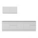 Armário de Cozinha Compacta com Rodapé Veneza Multimóveis MP2111.891 Branco