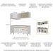 Armário de Cozinha Compacta de Canto Veneza Multimóveis V2056 Branco/Dourado