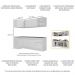 Armário de Cozinha Compacta de Canto com Rodapé Veneza Multimóveis MP2093.891 Branco