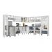 Armário de Cozinha Completa 11 peças Xangai Pop Multimóveis Branco/Preto