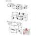 Armário de Cozinha Completa 260cm Veneza Multimóveis V3708 Branco/Dourado