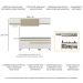 Armário de Cozinha Completa 260cm Veneza Multimóveis V3710 Branco/Dourado