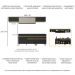 Armário de Cozinha Completa 260cm Veneza Multimóveis V3710 Preto/Dourado