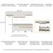 Armário de Cozinha Completa 260cm com Leds Veneza Up Multimóveis V2032 Branco/Dourado