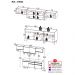 Armário de Cozinha Completa 260cm com Leds Veneza Up Multimóveis V2032 Branco/Dourado