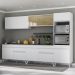 Armário de Cozinha Completa 302cm Veneza Multimóveis V3689 Branco