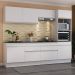 Armário de Cozinha Completa 5 peças com Rodapé MP2180 Made Multimóveis Branco
