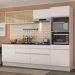 Armário de Cozinha Completa 5 peças com Rodapé MP2181 Made Multimóveis Branco