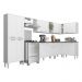 Armário de Cozinha Completa 8 peças Xangai Soul Multimóveis Branco