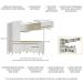 Armário de Cozinha Completa de Canto Veneza Multimóveis V2051  Branco/Dourado