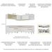 Armário de Cozinha Completa de Canto Veneza Multimóveis V2061  Branco/Dourado