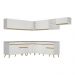 Armário de Cozinha Completa de Canto Veneza Multimóveis V2068  Branco/Dourado