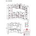 Armário de Cozinha Completa de Canto com Rodapé Veneza Multimóveis MP2082.964 Branco/Preto