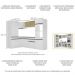 Armário de Cozinha Completa de Canto com Rodapé Veneza Multimóveis MP2084.964 Branco/Preto