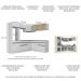 Armário de Cozinha Completa de Canto com Rodapé Veneza Multimóveis MP2099.964 Branco/Preto