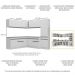 Armário de Cozinha Completa de Canto com Rodapé Veneza Multimóveis MP2102.964 Branco/Preto