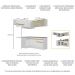 Armário de Cozinha Completa de Canto com Rodapé Veneza Multimóveis V2094  Branco/Dourado