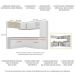 Armário de Cozinha Completa de Canto com Rodapé Veneza Multimóveis V2100  Branco/Dourado