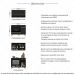 Armário de Cozinha Modulada Compacta 105cm com Balcão para Cooktop Veneza Multimóveis MP2260 Preto/Dourado